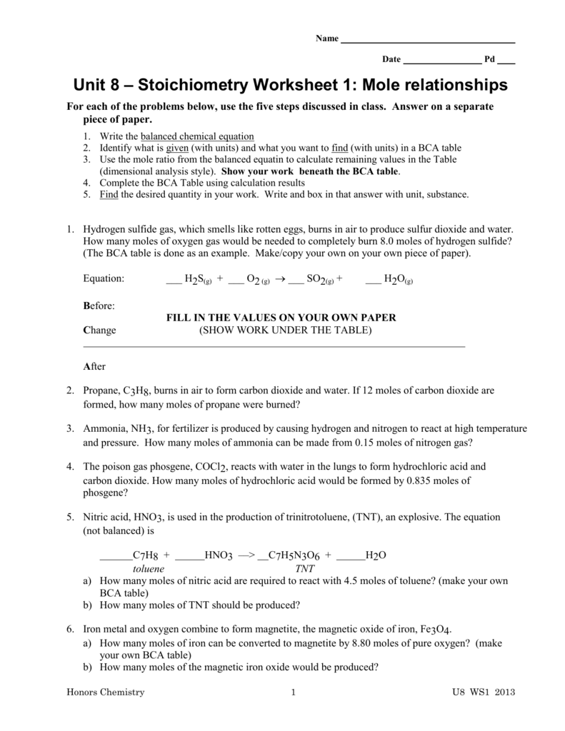 Chemistry Unit 8 Reaction Equations Worksheet 1 Answers Tessshebaylo