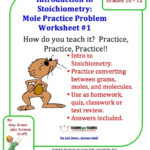 Classroom Freebies Practice Problem Worksheet For Stoichiometry And Moles