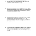 Combined Gas Law Worksheet Chemistry If8766 Worksheet List