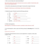 Covalent Bonding Worksheet Answer Key Chemistry Worksheet Covalent Bond