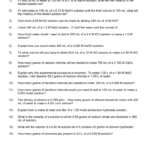 Dilutions Worksheet Answer Key Thekidsworksheet