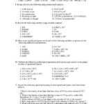 Dimensional Analysis Worksheet Answers Chemistry Chemistry Worksheet 1