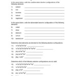 Electron Configuration Practice Worksheet