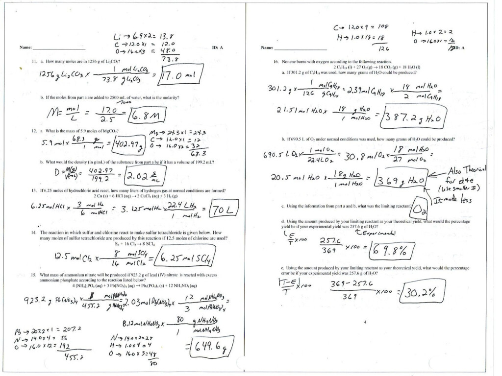 Empirical Formula Worksheet Answers Worksheet