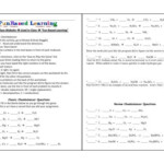 Fun Based Learning Chemistry Review Chembalancer Worksheet Answers
