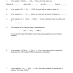 Gas Stoichiometry Worksheet Doc Worksheet Today