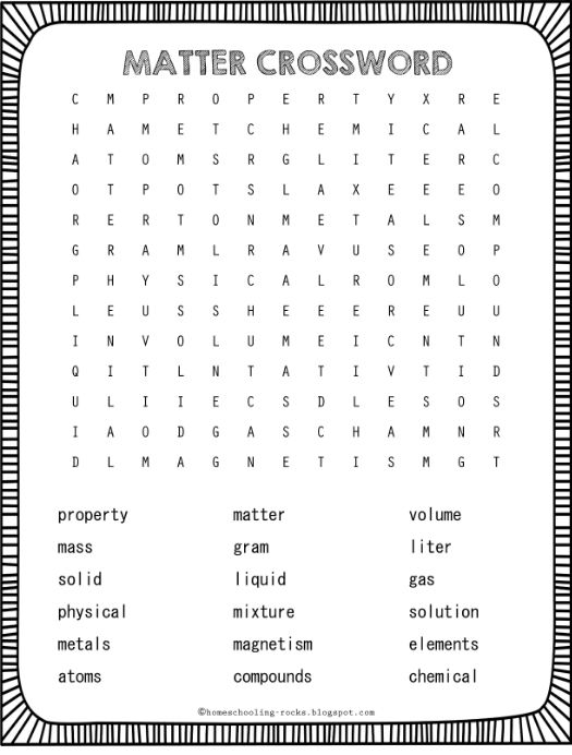 Homeschooling Rocks Matter Worksheets States Of Matter Worksheet 