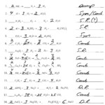 Honors Chemistry Writing And Balancing Equations Worksheet Answers