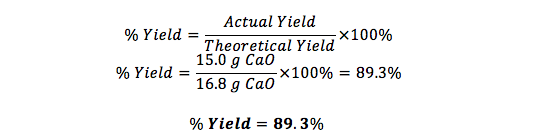 Howto How To Find Percent Yield Without Actual Yield