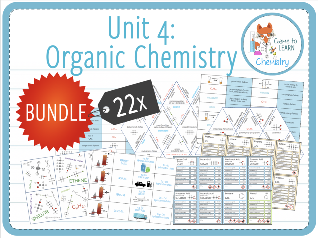 IGCSE Chemistry 9 1 Unit 4 Organic Chemistry 22x Games And 