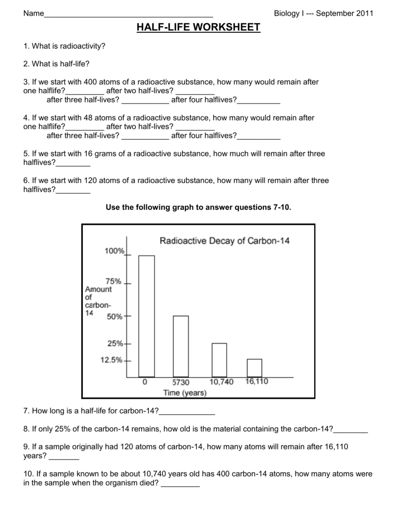 Life With Carbon Worksheet Answers