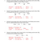 Limiting Reactant And Percent Yield Worksheet Answers 42 Free Limiting
