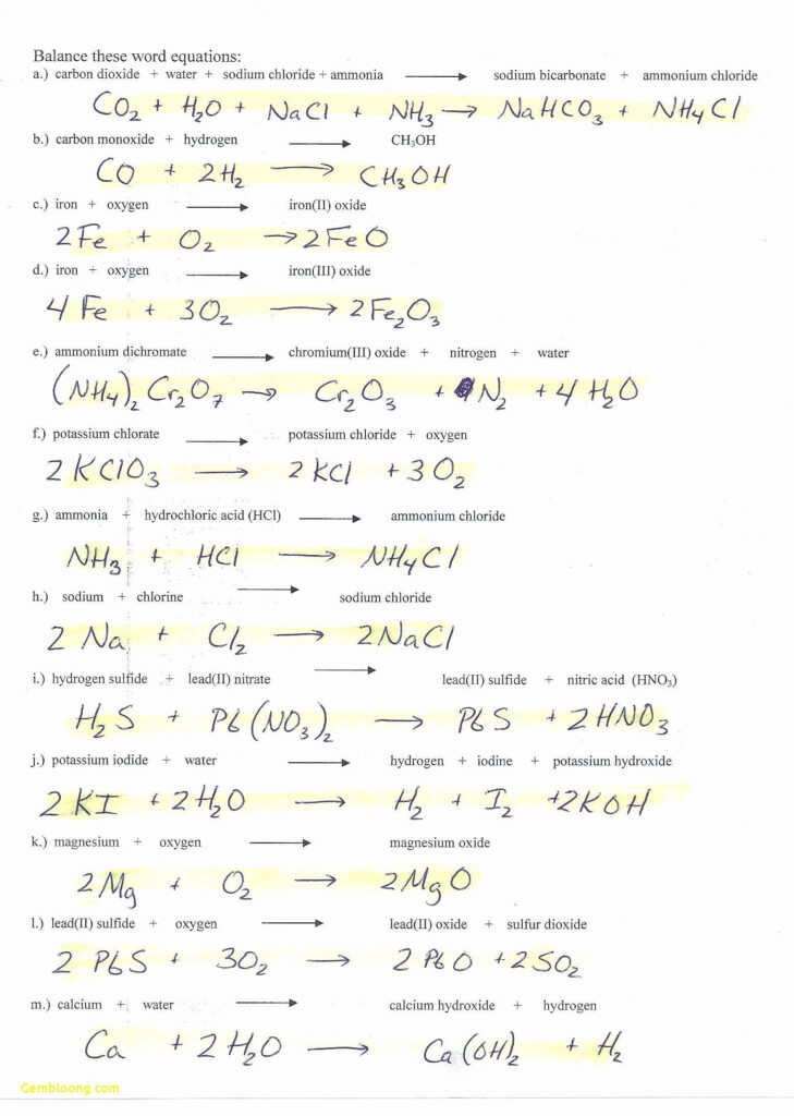 Limiting Reactant Worksheet Answers Beautiful Limiting Reagent 