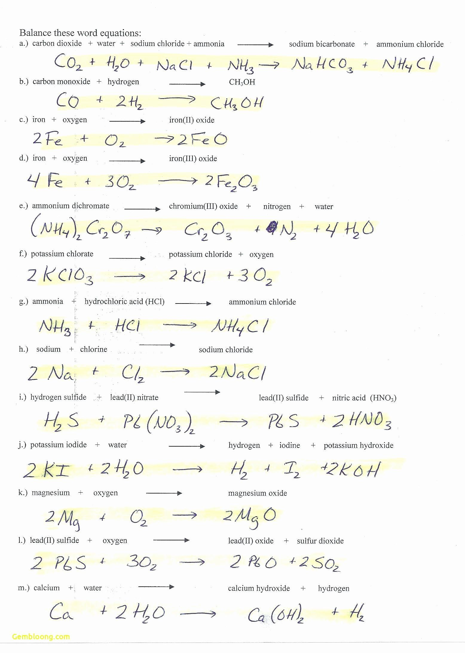 Limiting Reactant Worksheet Answers Beautiful Limiting Reagent 