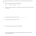 Limiting Reagent Worksheet Doc Worksheet