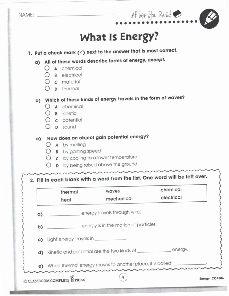 Matter Properties And Changes Worksheet Answers Db excel