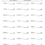 Measuring Units Worksheet Answer Key Metric Conversion Of Meters And