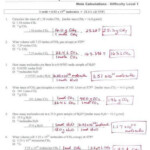 Molar Mass Practice Worksheet Chemistry Unit 2 Worksheet 1 Post Date 12