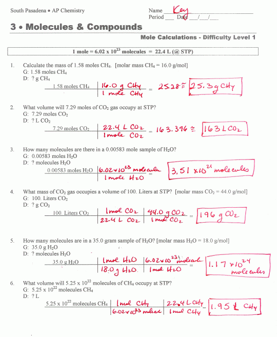 Molar Mass Worksheet W339 Answers Kidsworksheetfun