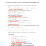 Mole Conversions Worksheet Answer Key Chem 1A Studocu Db excel