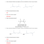 Molecular Modeling Worksheet Answers