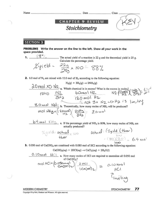 MS MCLARTY S CLASSES Chem 11