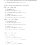 Naming Acids And Bases Worksheet notes Chemistry 2 Points Answers