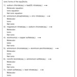 Net Ionic Equation Worksheets Chemistry Learner