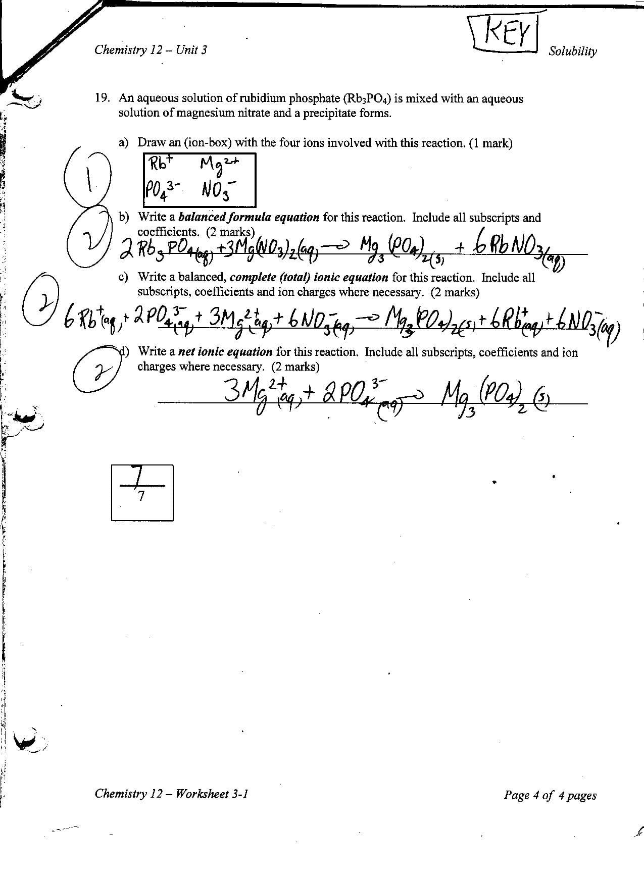 Neutralization Reactions Worksheet Db excel