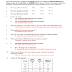 Nuclear Chemistry Worksheet 1 Answer Key Worksheet