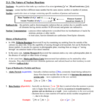 Nuclear Chemistry Worksheet Answer Key Worksheet List