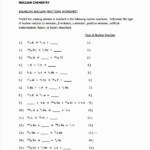 Nuclear Decay Worksheet Answers Key Unique 10 Balancing Equations