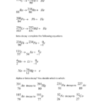 Nuclear Equations Alpha And Beta Decay Worksheet Answers Tessshebaylo