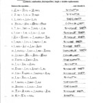 Nuclear Reactions Worksheet Answers Equations Chemical Equation