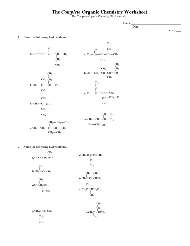 Organic Chemistry Infographic The Complete Organic Chemistry 