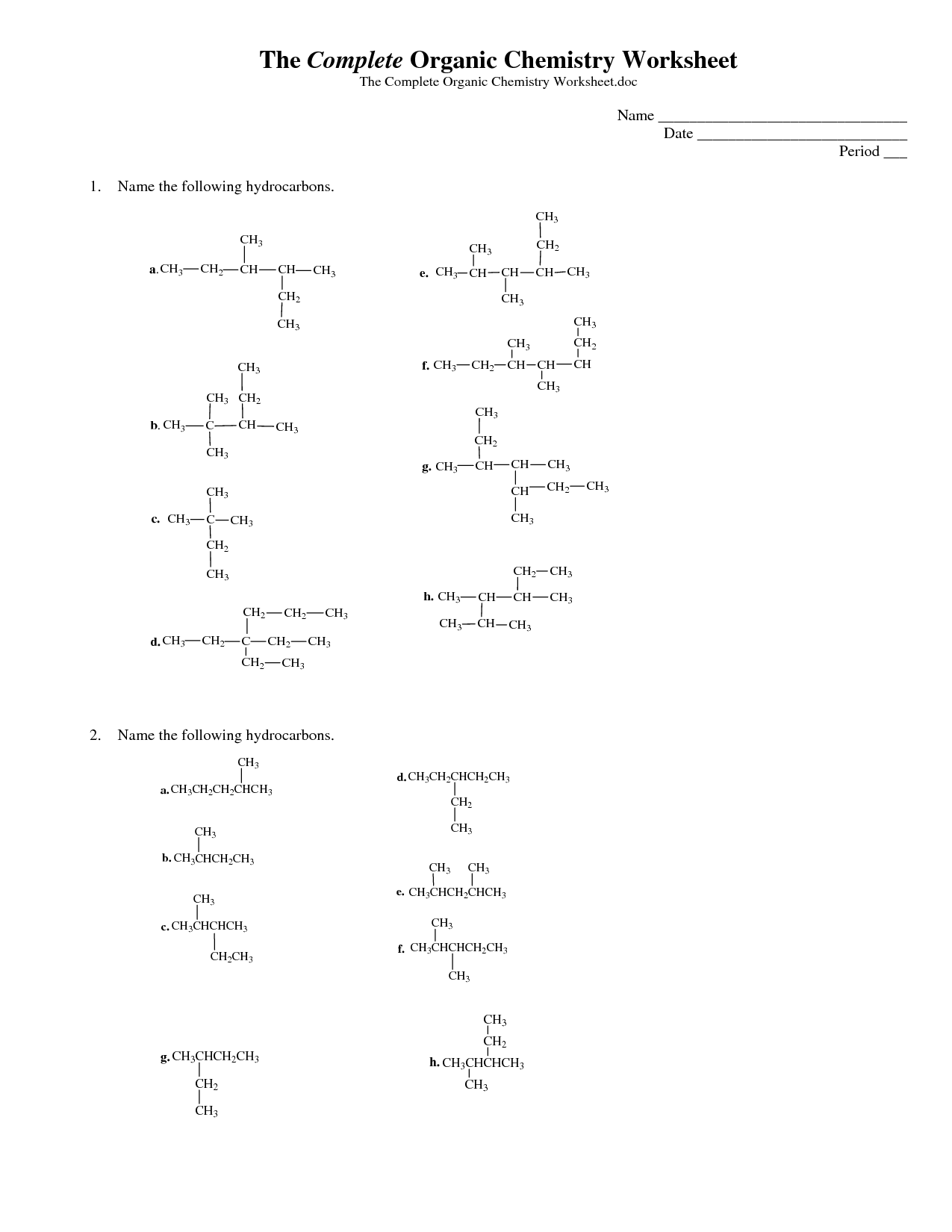 Organic Chemistry Infographic The Complete Organic Chemistry 