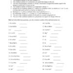 Oxidation Numbers Worksheet Answers Nidecmege