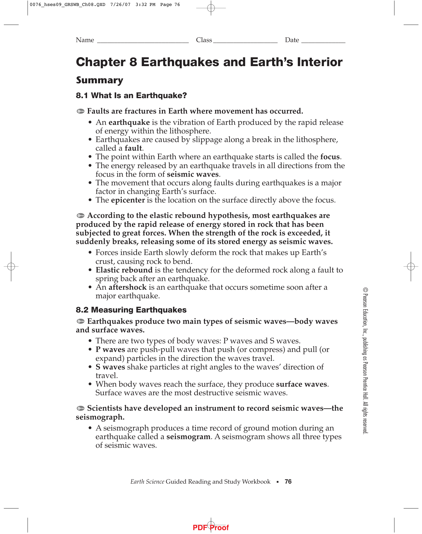 Pearson Education Earth Science Answer Key The Earth Images Revimage Org