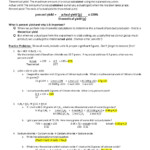 Percent Yield Notes Practice Worksheet DocsBay