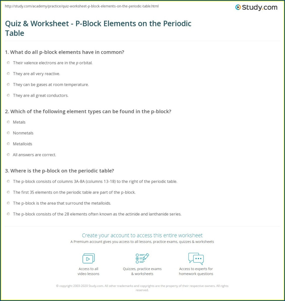 Periodic Table Worksheet Chemistry If8766 Pg 36 Worksheet Resume Examples