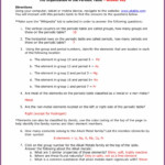 Periodic Table Worksheet Instructional Fair Chemistry If8766