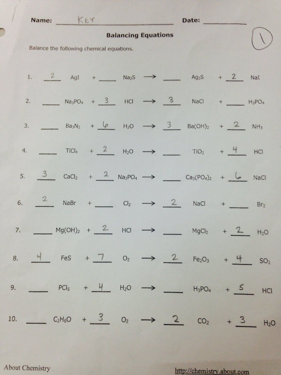 Physical Science If8767 Worksheet Answers Briefencounters