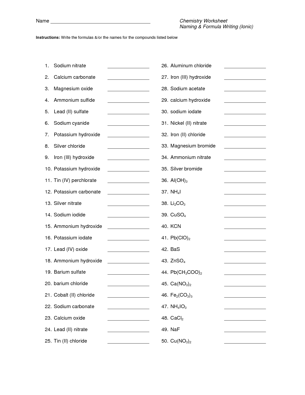 Pin By Afton On Chemistry Chemistry Worksheets Chemistry Classroom 