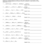 Predicting Products For Single Replacement Reactions Worksheet 1 Answers