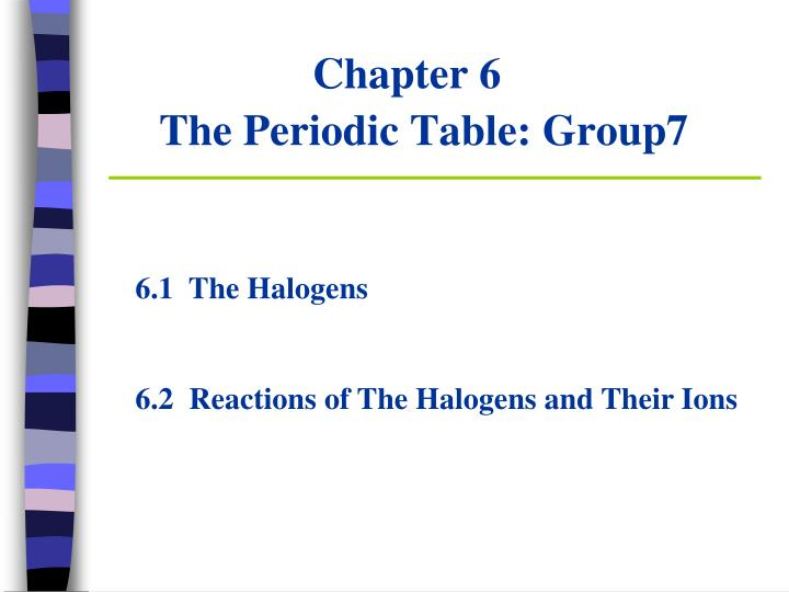 Prentice Hall Chemistry Chapter 6 The Periodic Table Food Ideas