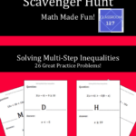 Rational Expressions Scavenger Hunt Answer Key