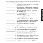 Science Answers For Chapter 3 Directed Reading Worksheet Science