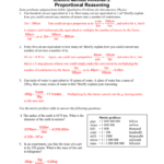 Scientific Methods Worksheet 2 Proportional Reasoning Worksheet List