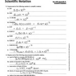 Scientific Notation Worksheet Works Answers SHOTWERK