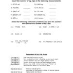 Sig Figs Worksheet With Answers Promotiontablecovers